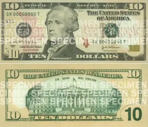 Nota de 10 Dólares - 2006 até hoje
